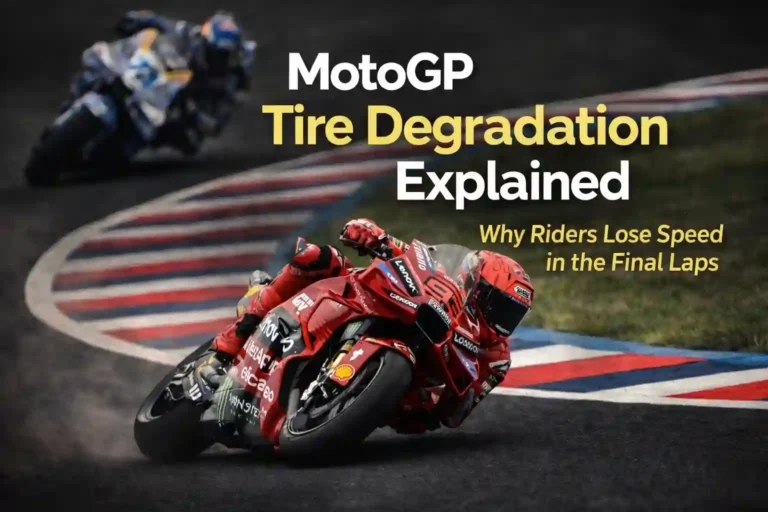 MotoGP tire degradation