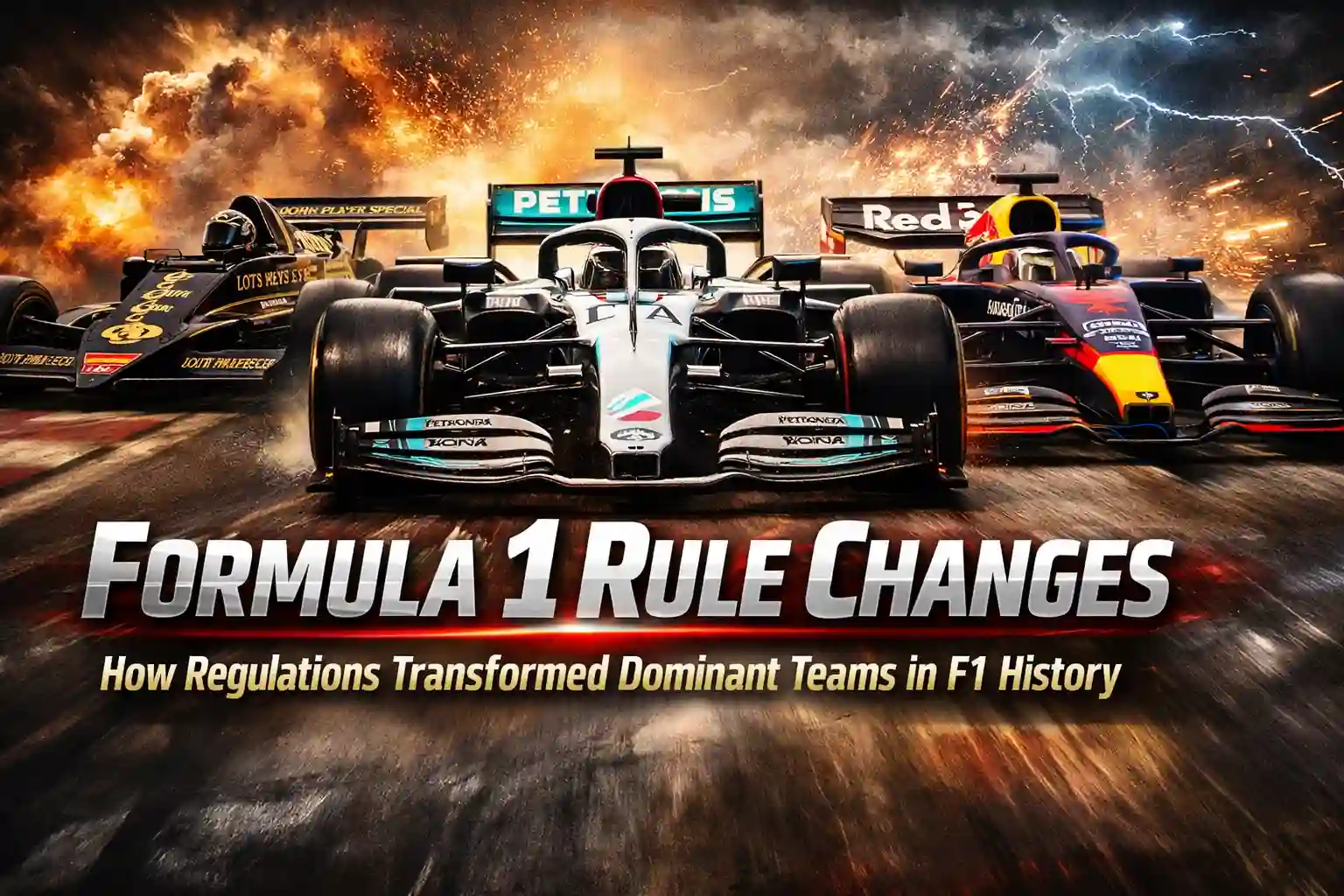 Formula 1 Racing Rules Formula 1 Rule Changes: How Regulations Transformed Dominant Teams in ...
