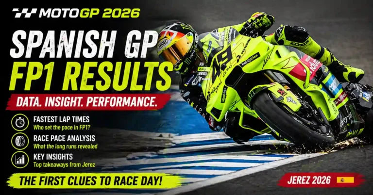 MotoGP Spanish GP FP1 results