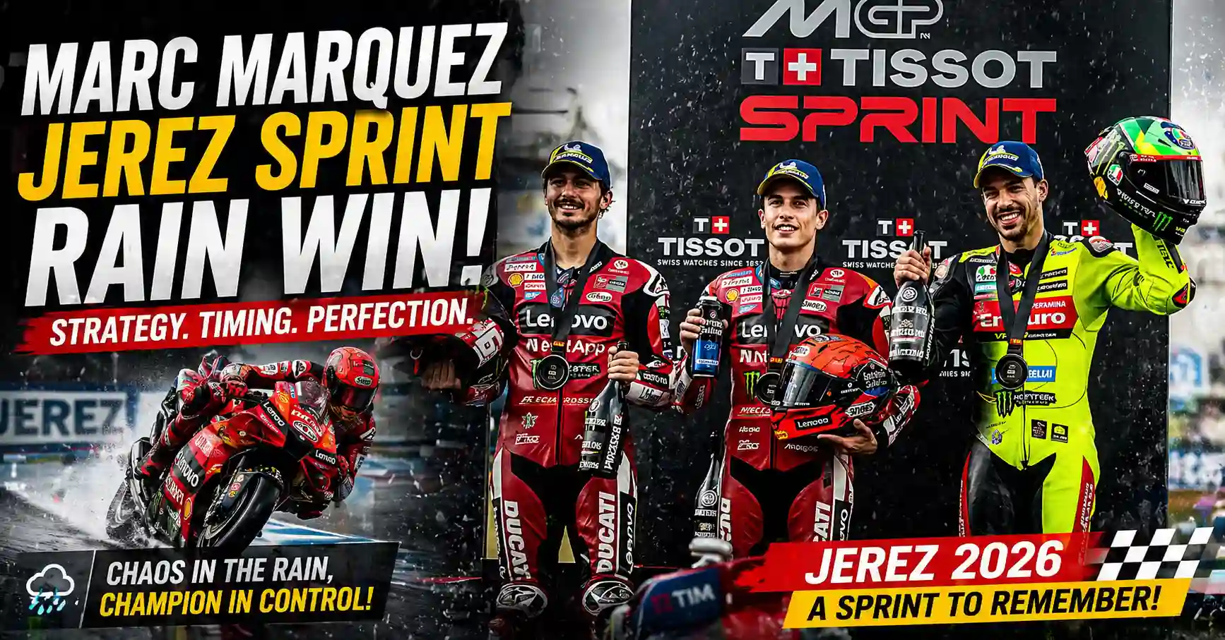 Marc Marquez Jerez sprint rain win